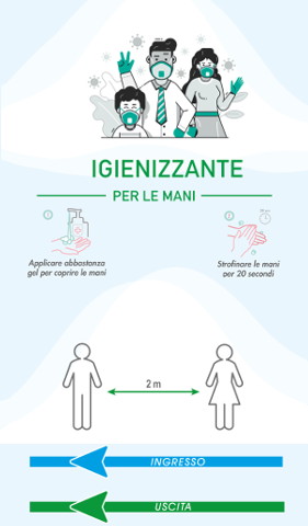 Igienizzazione e distanza